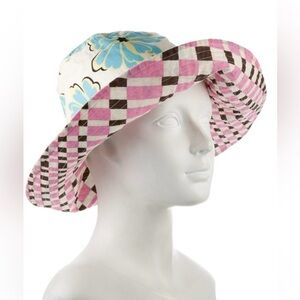 GIMAGUAS Floral Checkered Women's bucket Hat